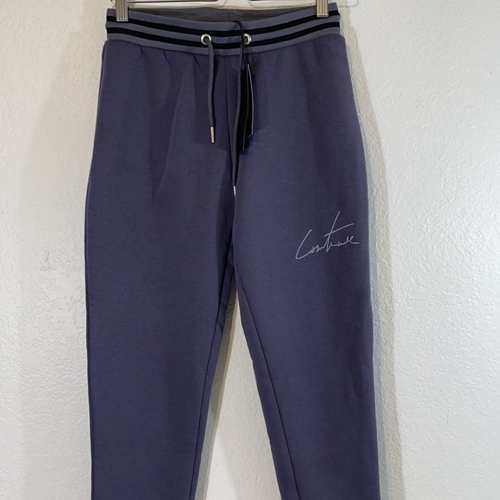 The Couture Club Signature Contrast Rib Joggers S - Picture 3 of 9